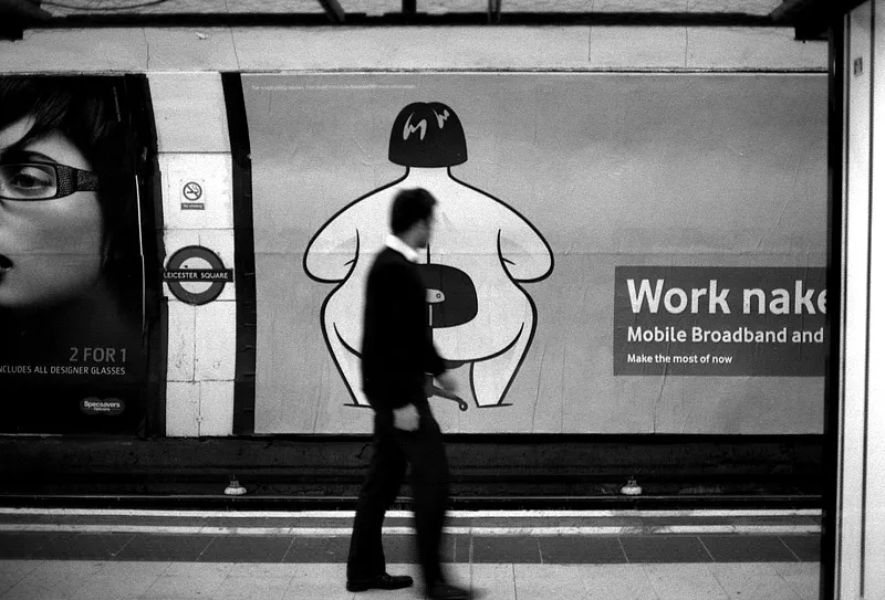 Commuters packed into the daily London Underground journey to work.